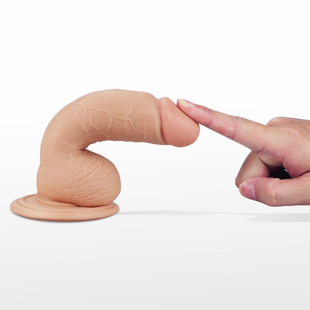 Реалістичний вібратор LoveToy Real Extreme, 17,7 см (тілесний)