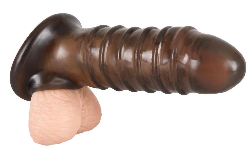 Насадка на пенис Rebel Dick & Ball Sleeve, 18 см (черный)