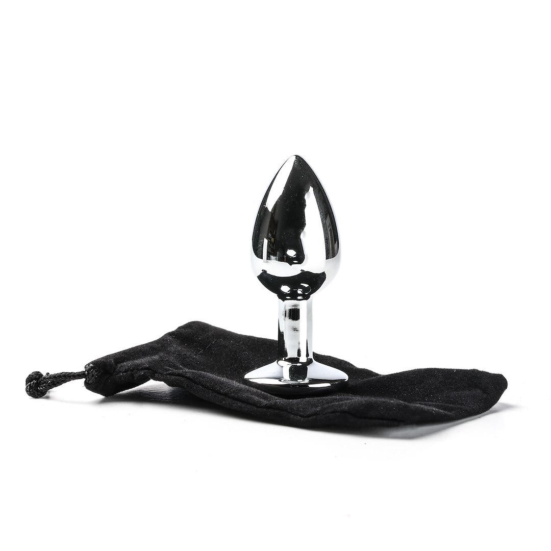 Korek Analny z kryształem Simply Pleasure S, 7 cm (czerwony)