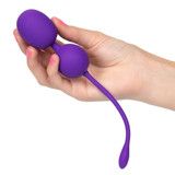 Вагинальные шарики CalExotics Rechargeable Dual Kegel, 9 см (фиолетовый)