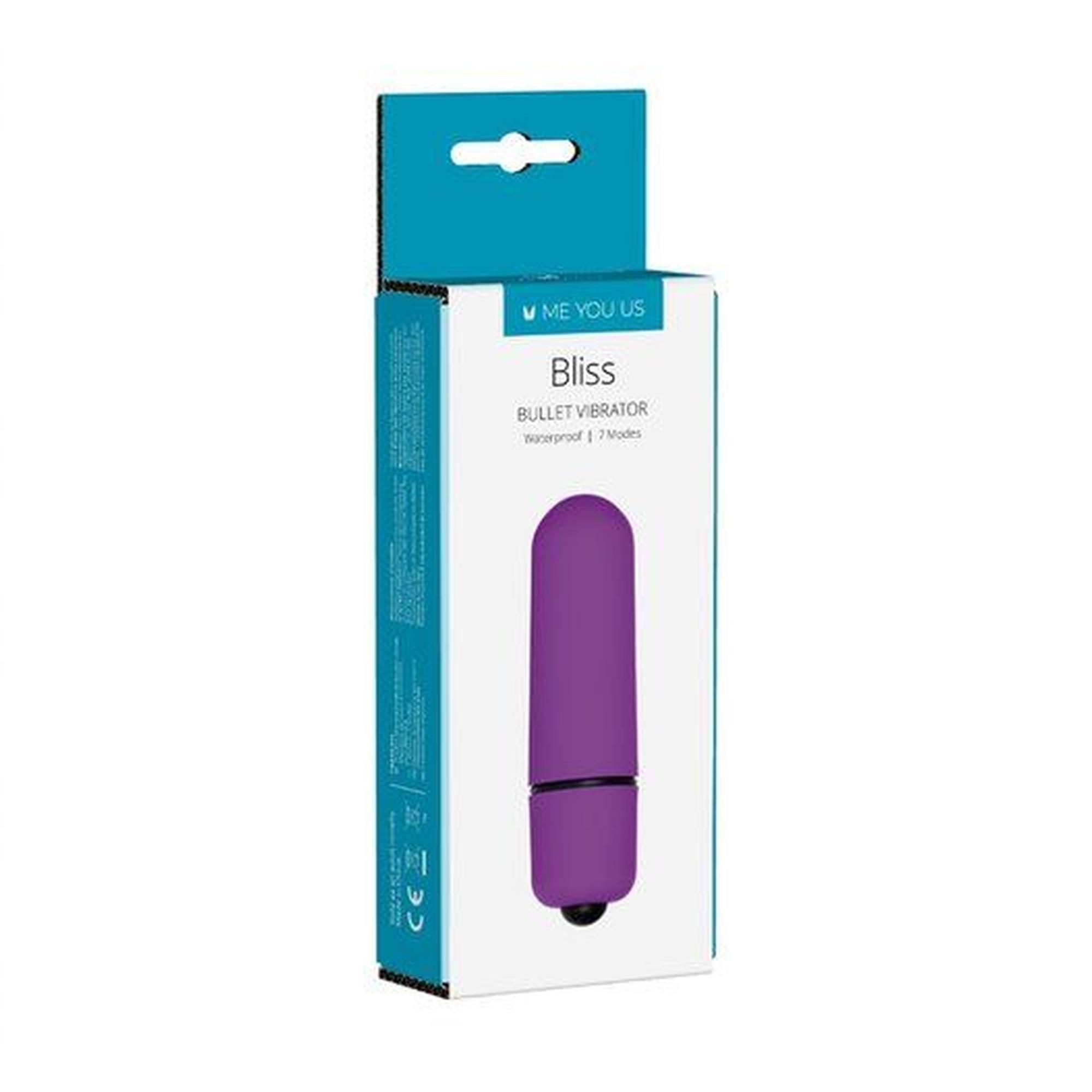Мини-вибратор Me You Us Bliss 7 Mode Mini Bullet, 6 см (фиолетовый)