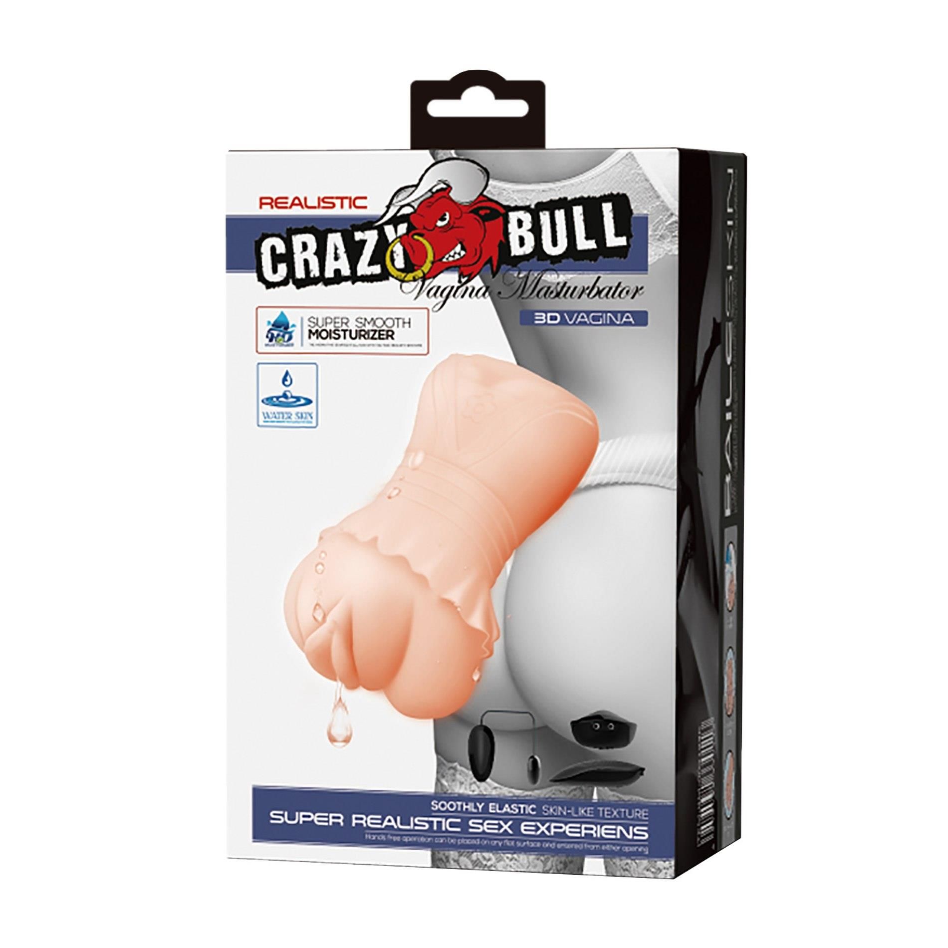 Crazy Bull Realistic Vagina - Realistyczny masturbator, W kolorze cielistym, 14 cm