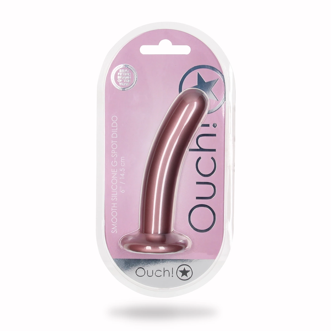 Фаллоимитатор Ouch! Smooth G-Spot Dildo 6'', 14.5 см (розовый)