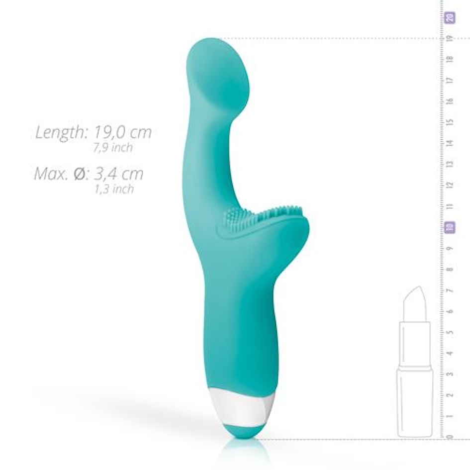 Вибратор EasyToys Yuki G-Spot, 19 см (мятный)