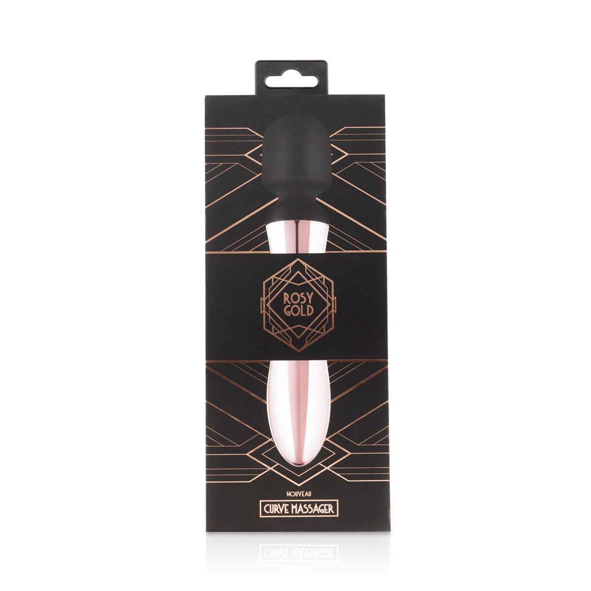 Вибратор Rosy Gold Nouveau Curve, 21 см (розовое золото)