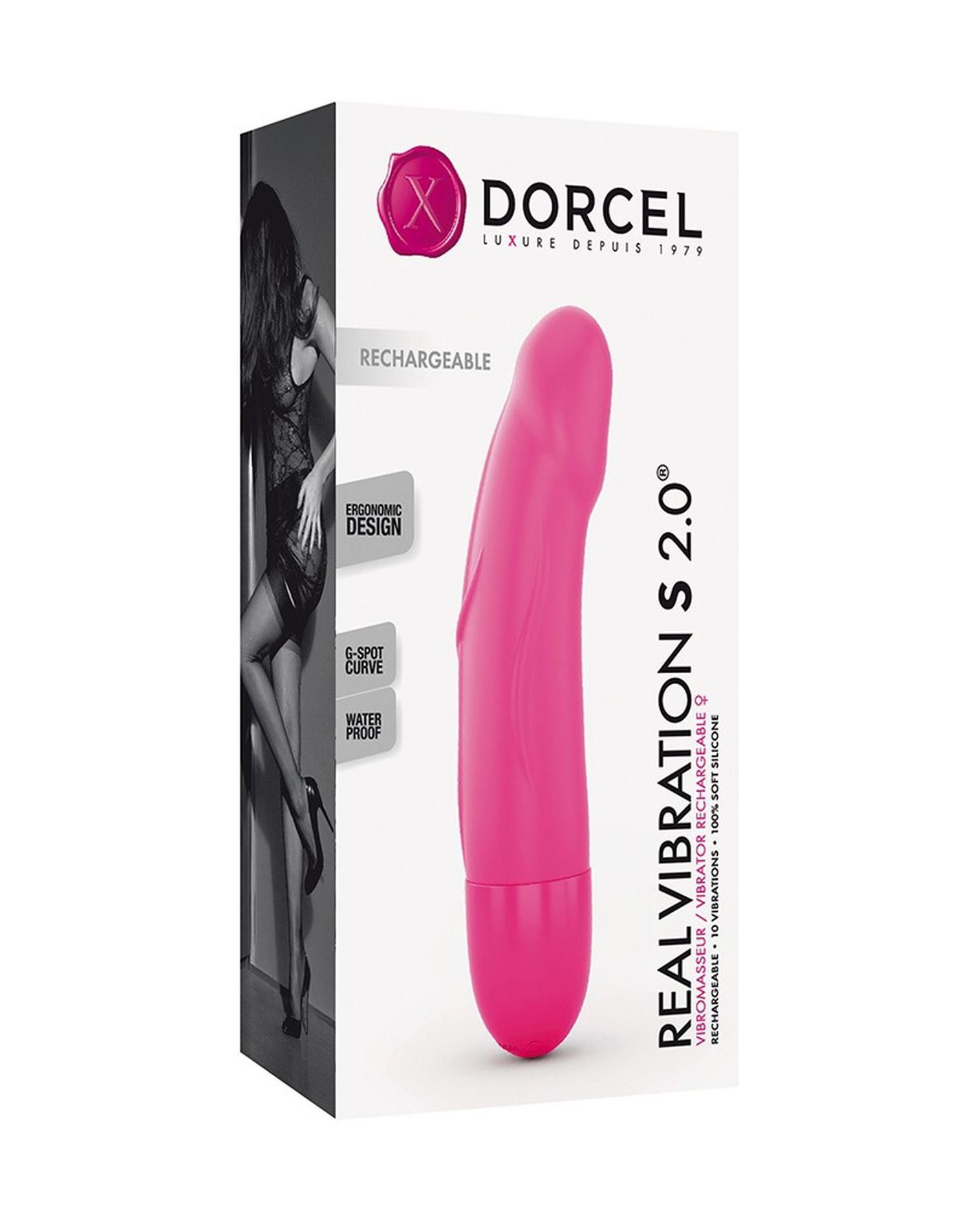 Вібратор для точки G Dorcel Real Vibration 2.0, 16 см (рожевий)