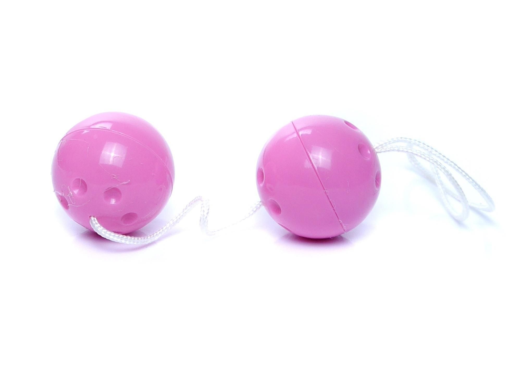 Вагінальні кульки Duo-Balls, 21 см (фіолетовий)