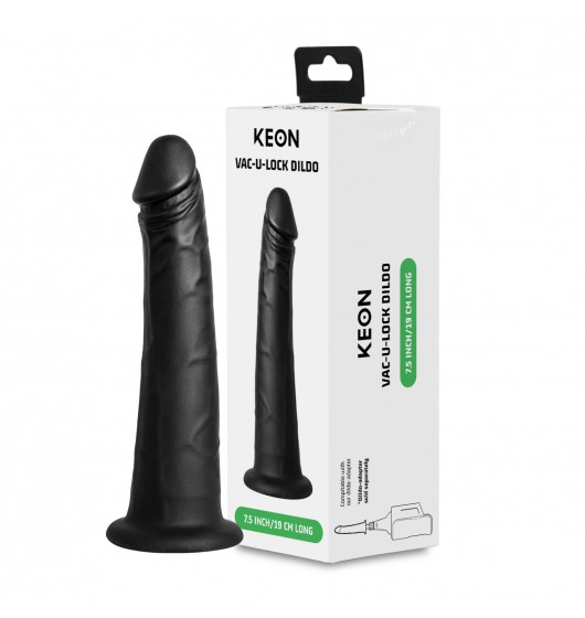 Фаллоимитатор Keon Vac-U-Lock Dildo 7,5, 19 см (черный)