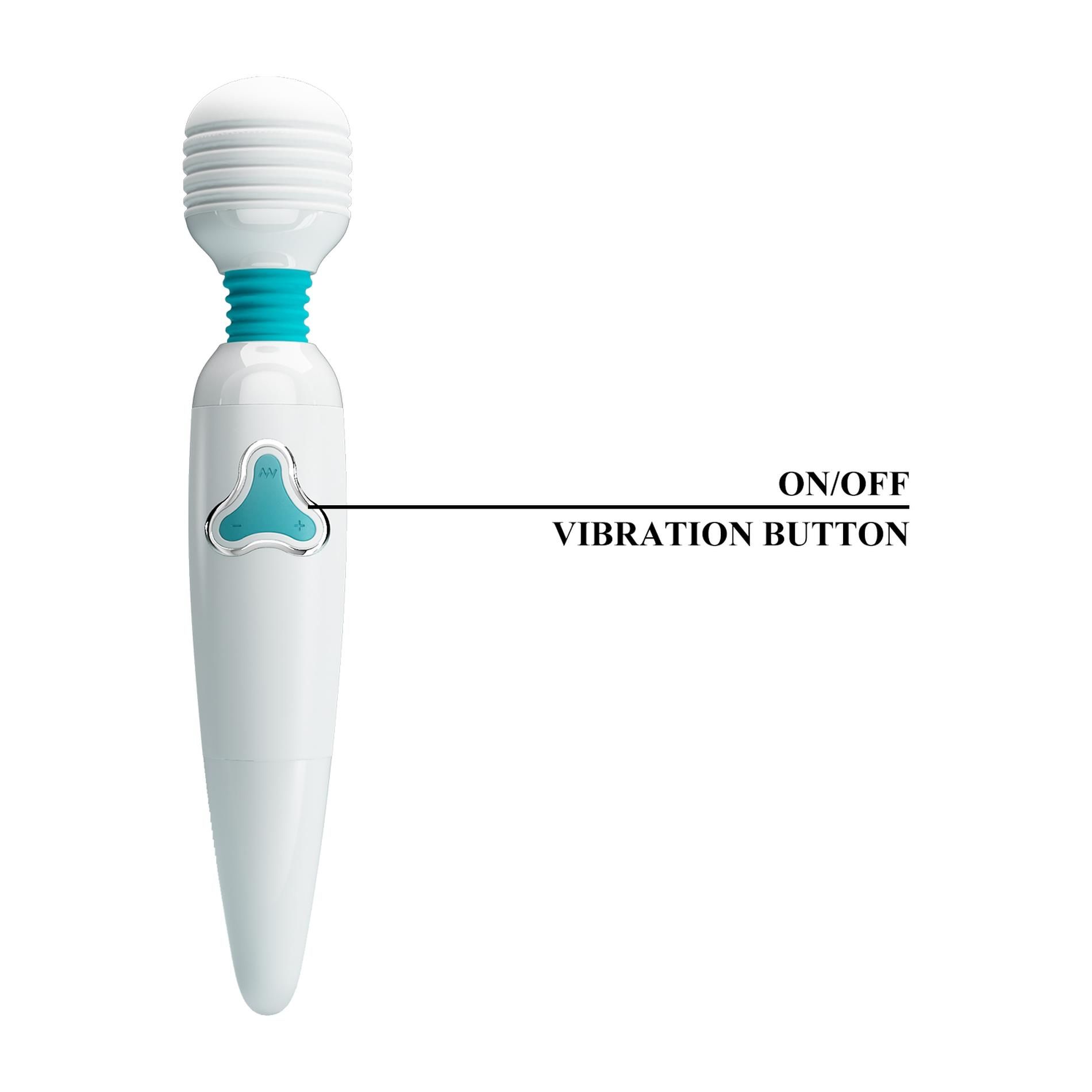 Вибромассажер Pretty Love Body Wand Cloud, 25 см (белый)
