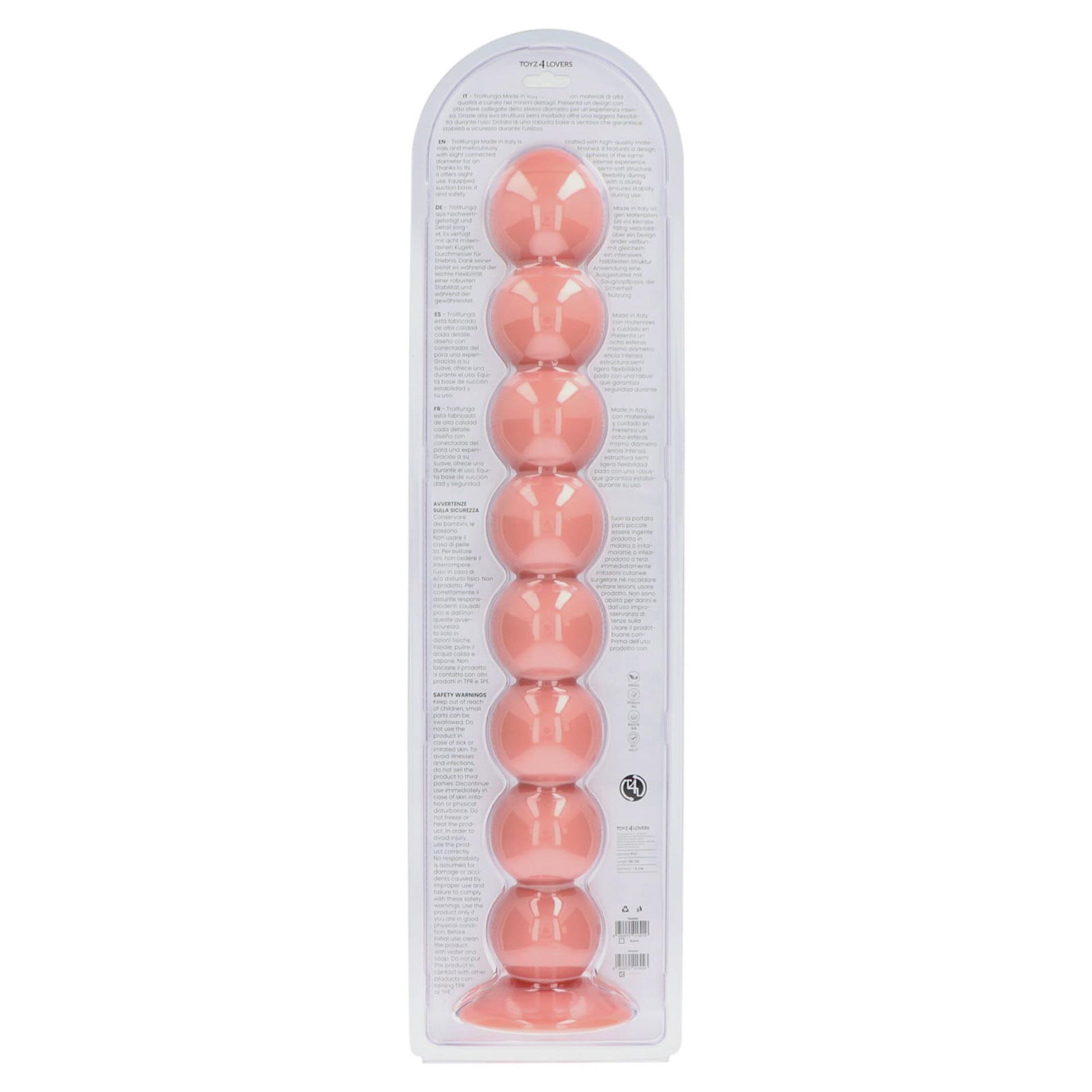 Korek analny do fistingu Toyz4lovers Trolltunga, 58 cm (w kolorze cielistym)