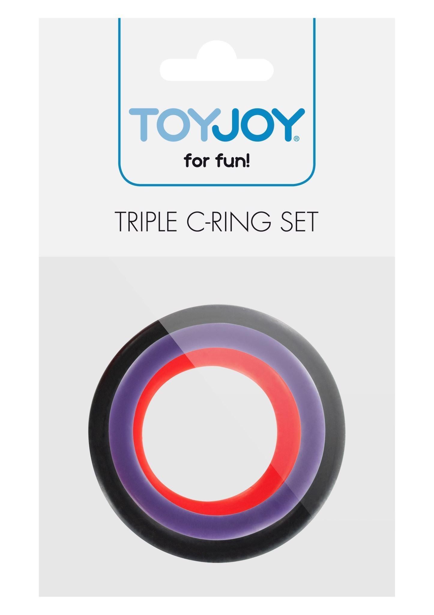 Эрекционное кольцо ToyJoy Triple G-Ring Set, 3 шт (мульти)