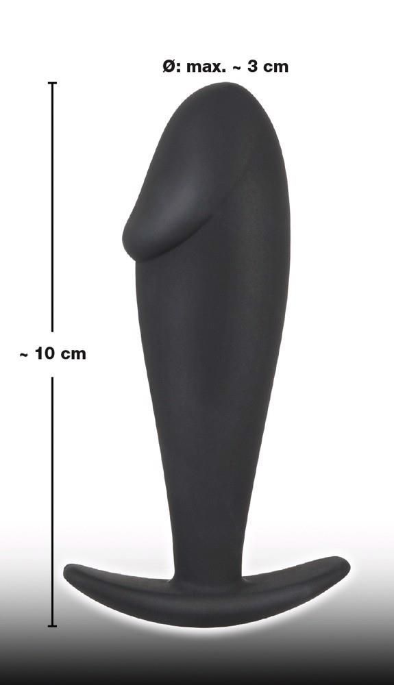 Анальна пробка Orion Black Velvets Butt Plug, 10 см (чорний)