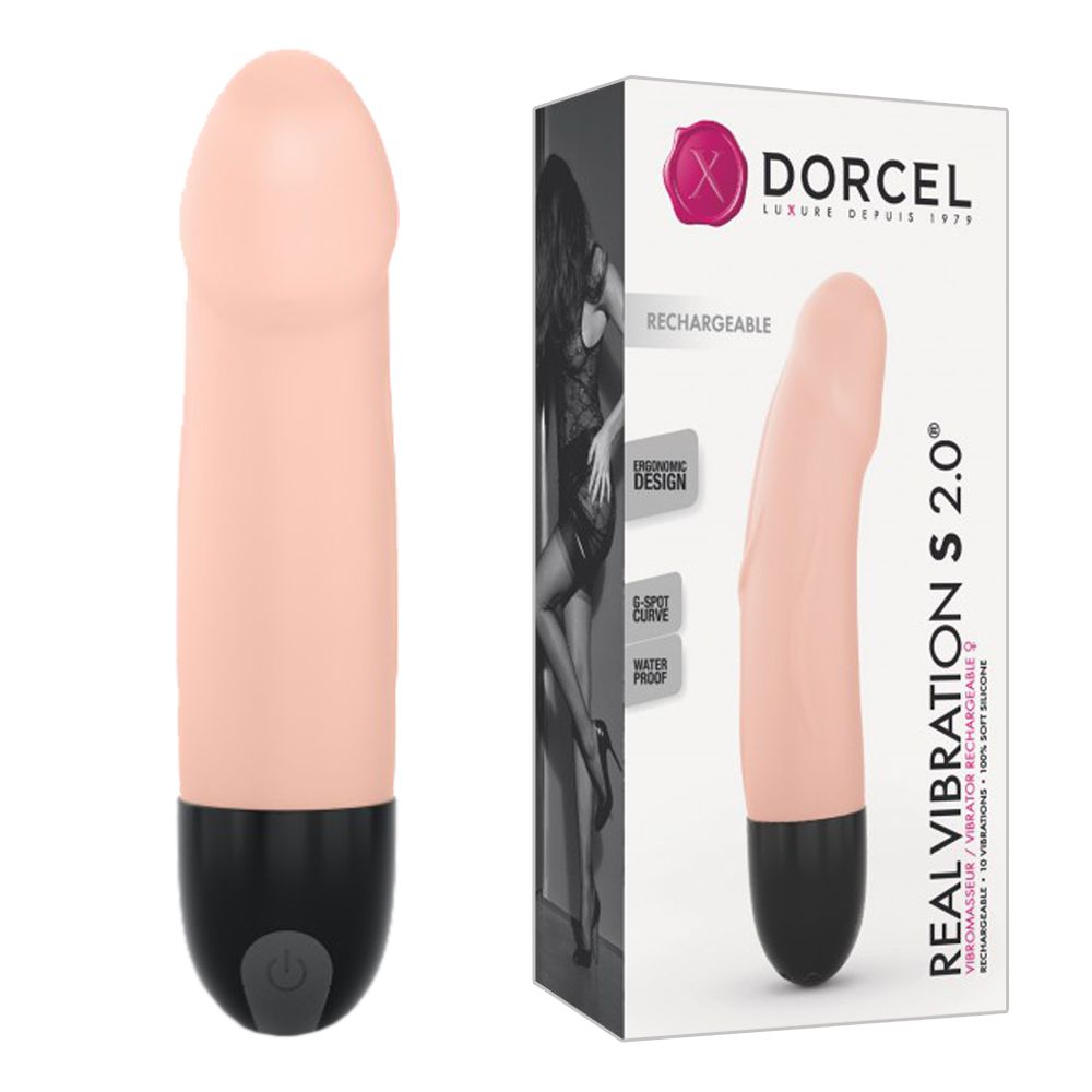 Вібратор Dorcel Real 2.0 S, 15,2 см (тілесний)