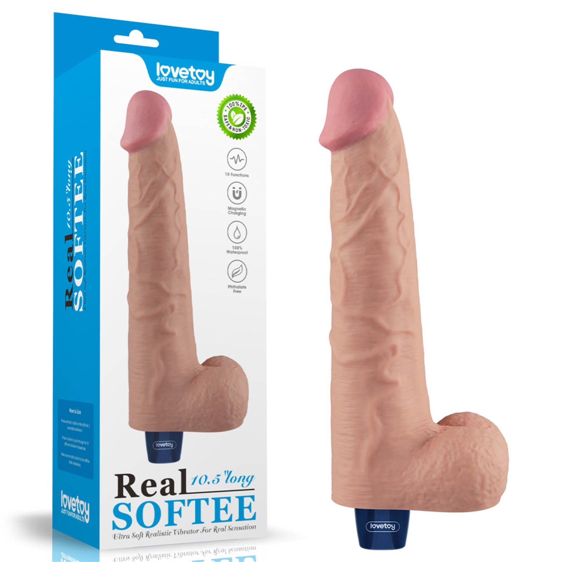 Вибратор Lovetoy Real Softee, 27 см (телесный)