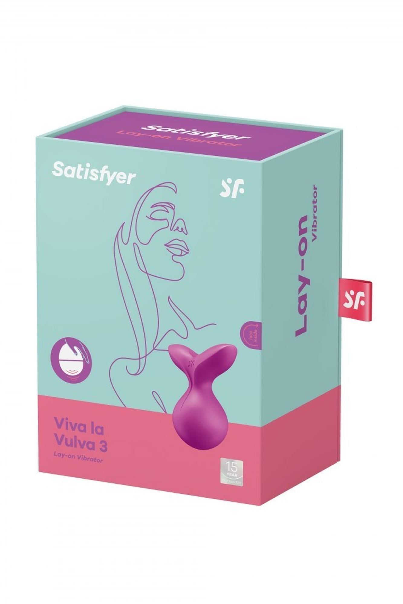 Masażer łechtaczki Satisfyer Viva la Vulva 3, 8,5 cm (fioletowy)