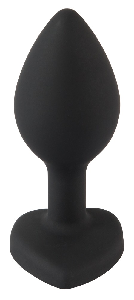 Korek analny Silicone Butt Plug, 7.3 cm (czarny)