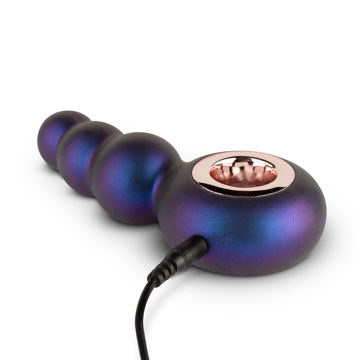 Wibrujący korek Hueman Outer Space Vibrating Anal Plug, 13,2 cm (fioletowy)