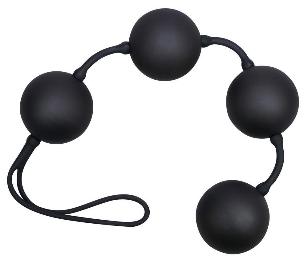 Вагинальные шарики Velvet Black Balls, 23 см (черный)