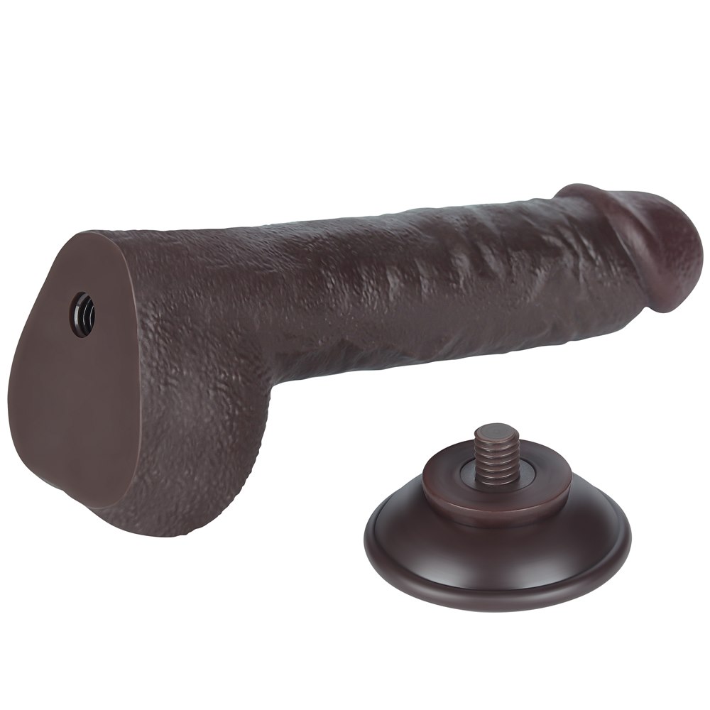 Фаллоимитатор Sliding-Skin Dual Layer Dong 9.5'', 24 см (черный)