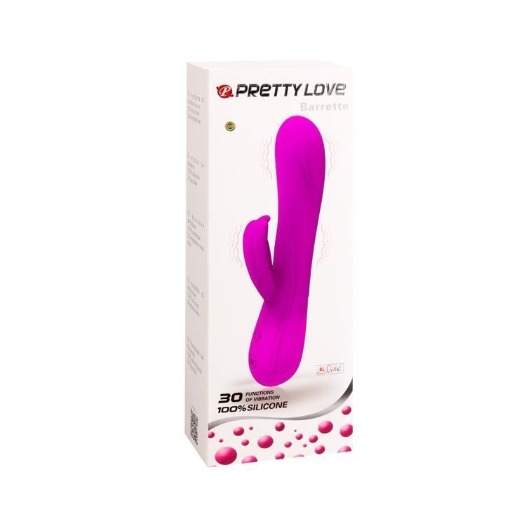 Вибратор-кролик Pretty Love Barette, 21 см (розовый)