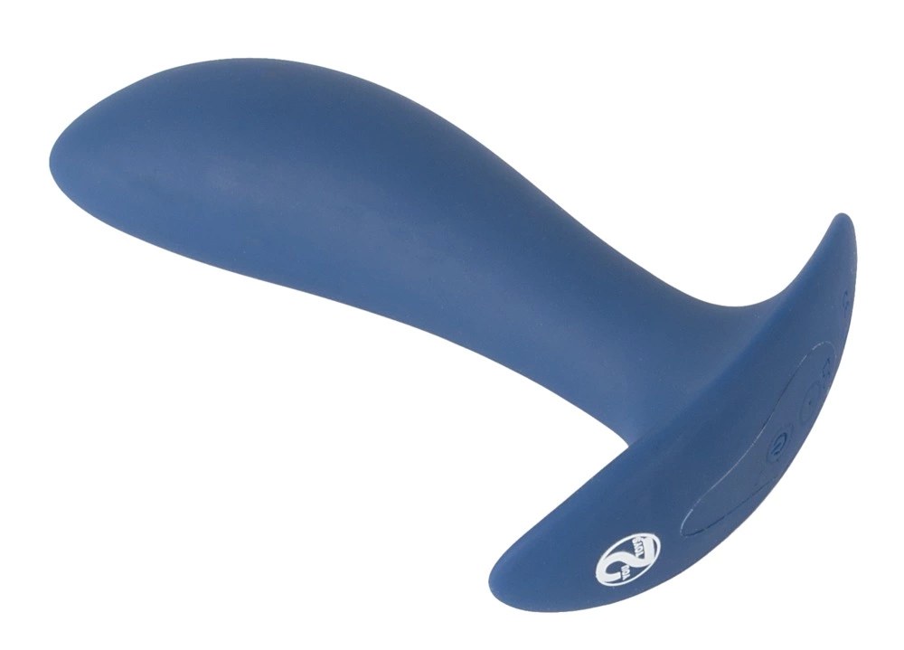 Стимулятор простаты Vibrating Butt Plug, 12 см (синий)