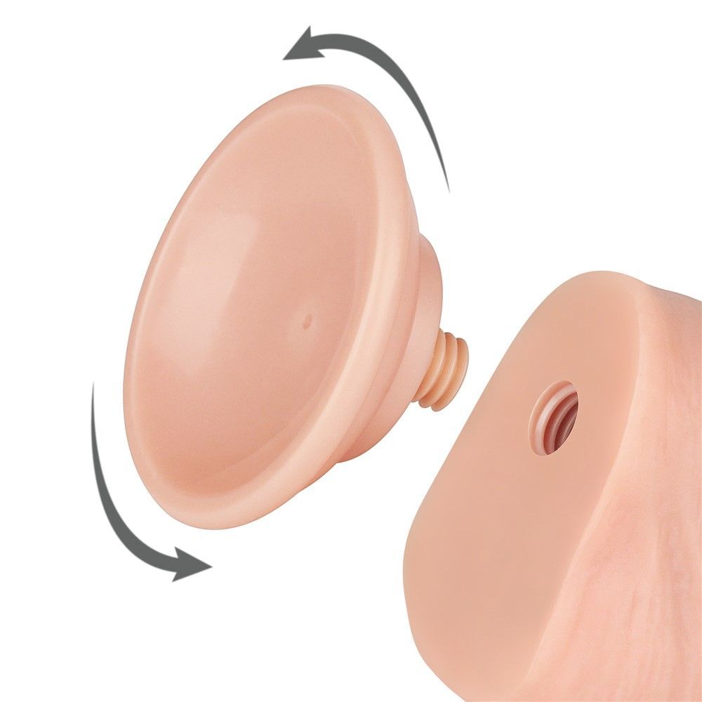 Фаллоимитатор Sliding-Skin Dual Layer Dong 8'' Flesh, 20.8 см (телесный)
