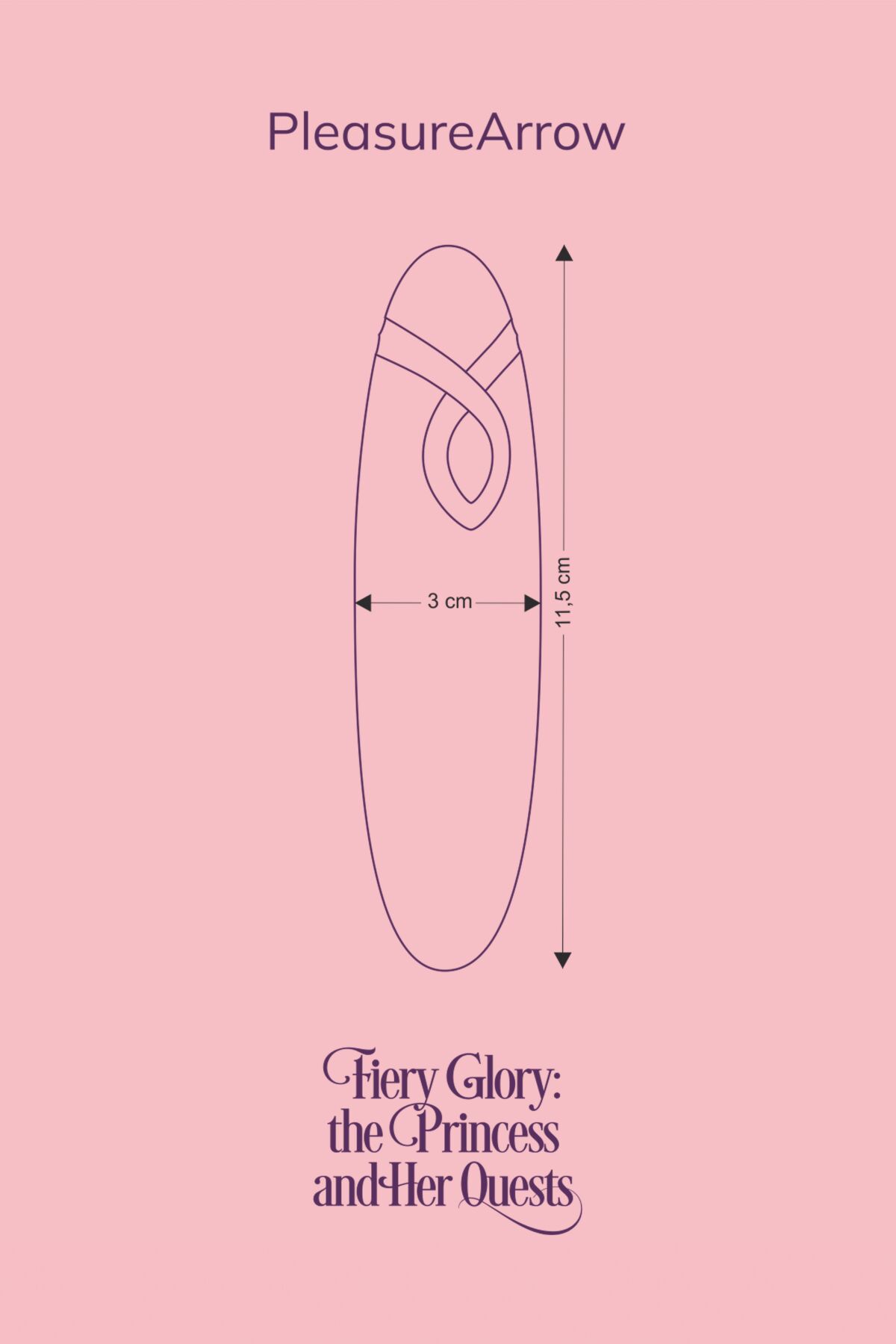Вибратор FairyGasm PleasureArrow, 11,5 см (фиолетовый)