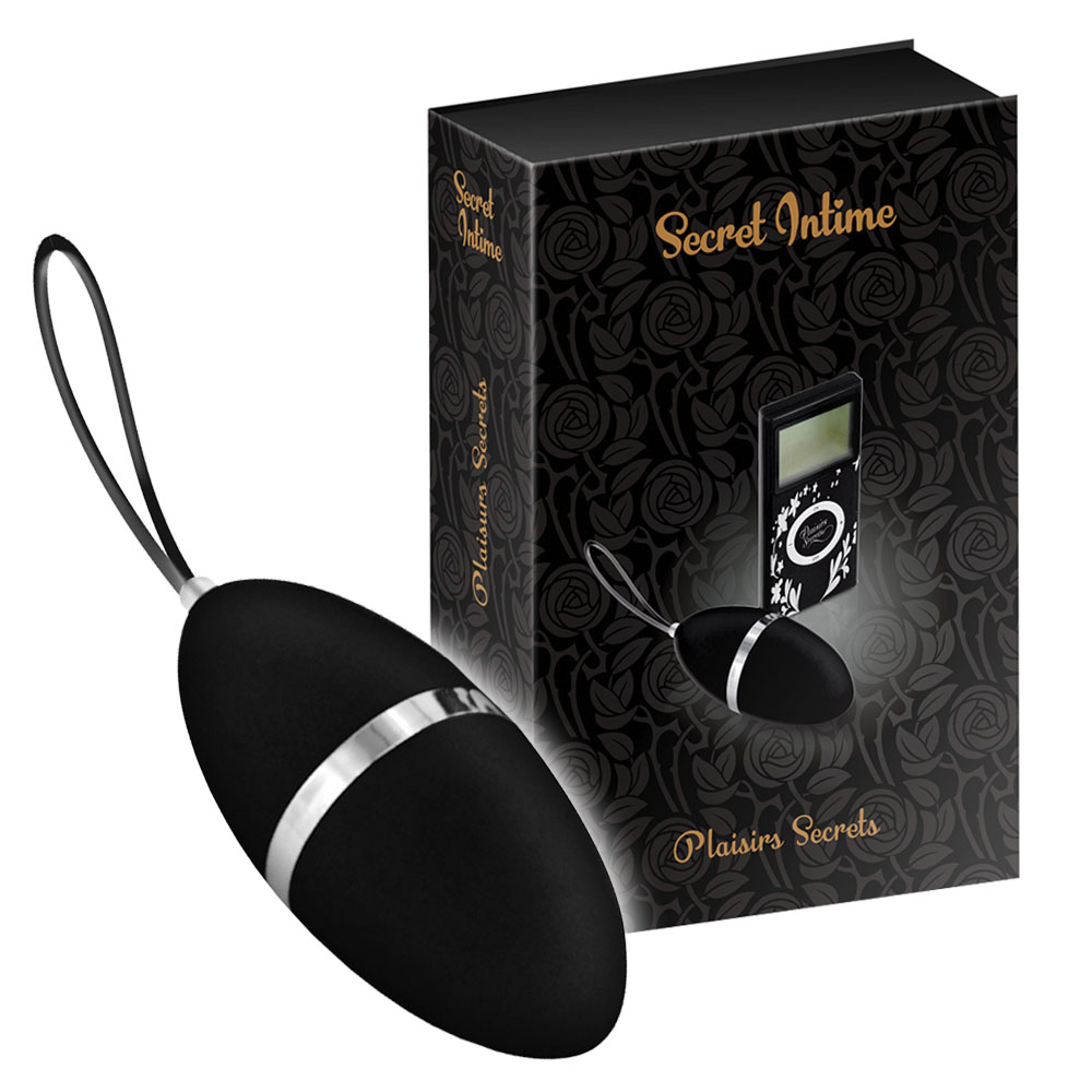 Виброяйцо Secret Intime Plaisirs Secrets, 7.9 см (черный)
