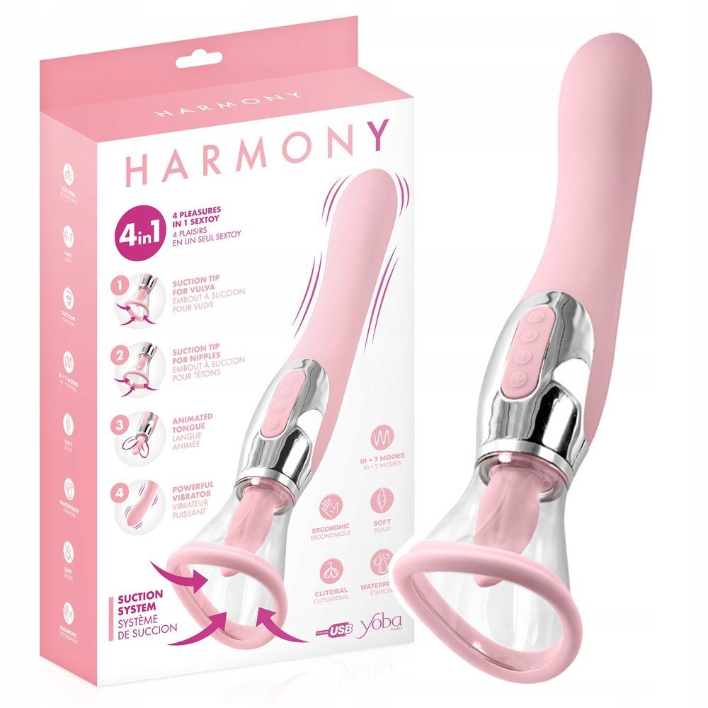 Вибратор YOBA Harmony Rose, 22,5 см (розовый)