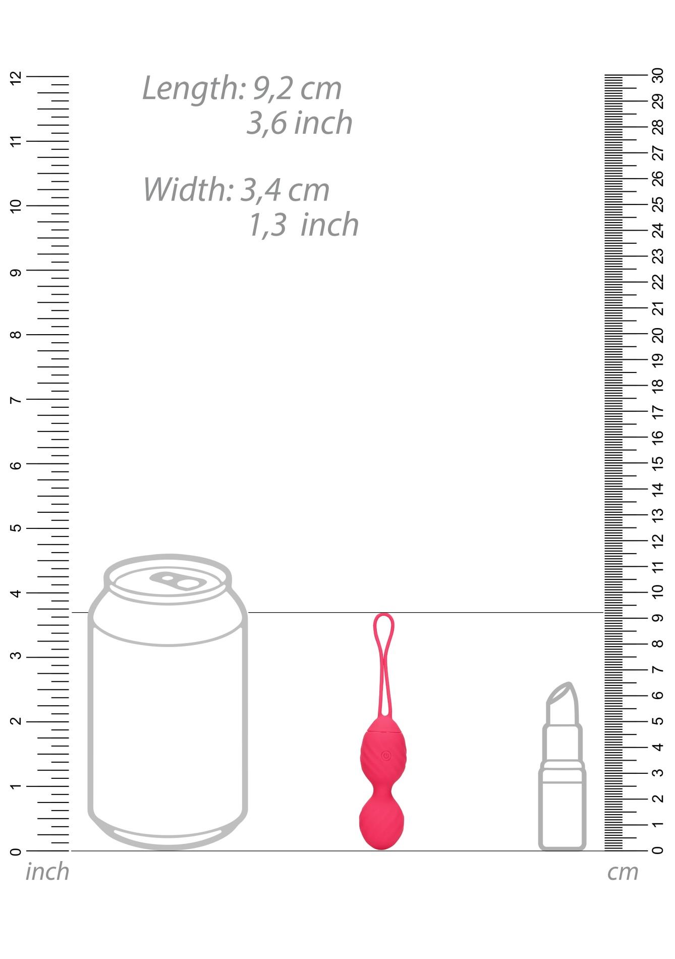 Виброяйцо Loveline Egg with Remote Control, 9.2 см (красный)