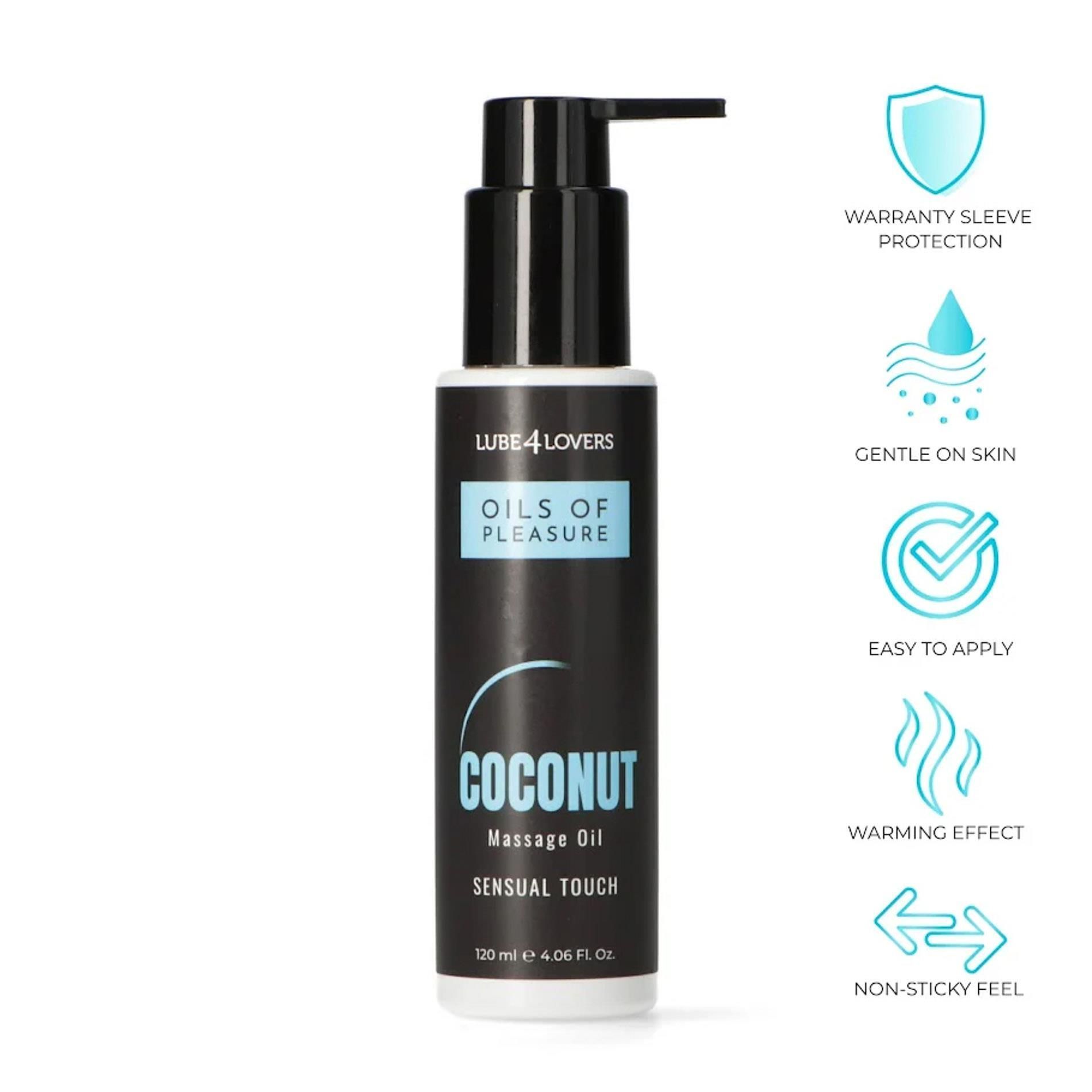 Масло для масажу Lube4lovers Oils of Pleasure Coconut, 120 мл