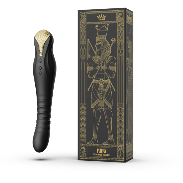 Вибратор Zalo King Vibrating Thruster, 30,2 см (черный)