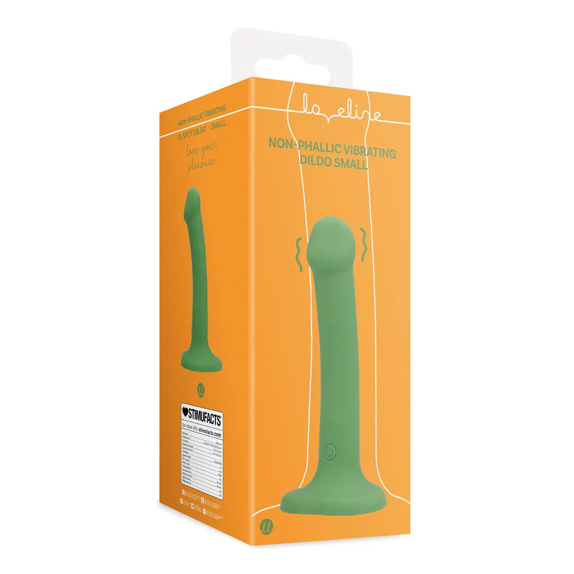 Фаллоимитатор Loveline Non-Phallic, 16.5 см (зеленый)