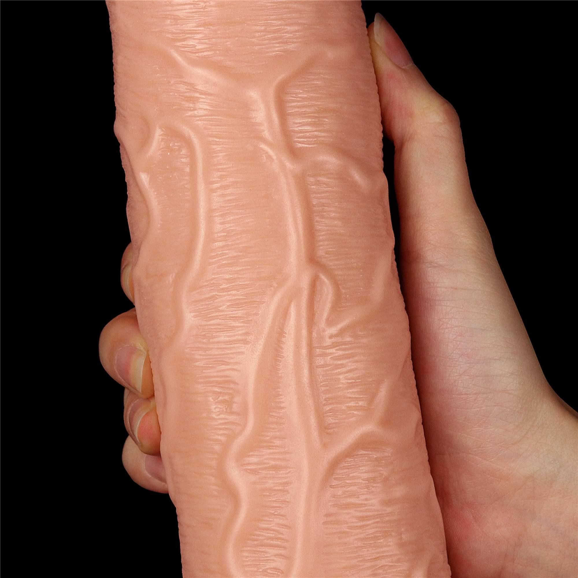 Фалоімітатор на присосці LoveToy Realistic, 28 см (тілесний)