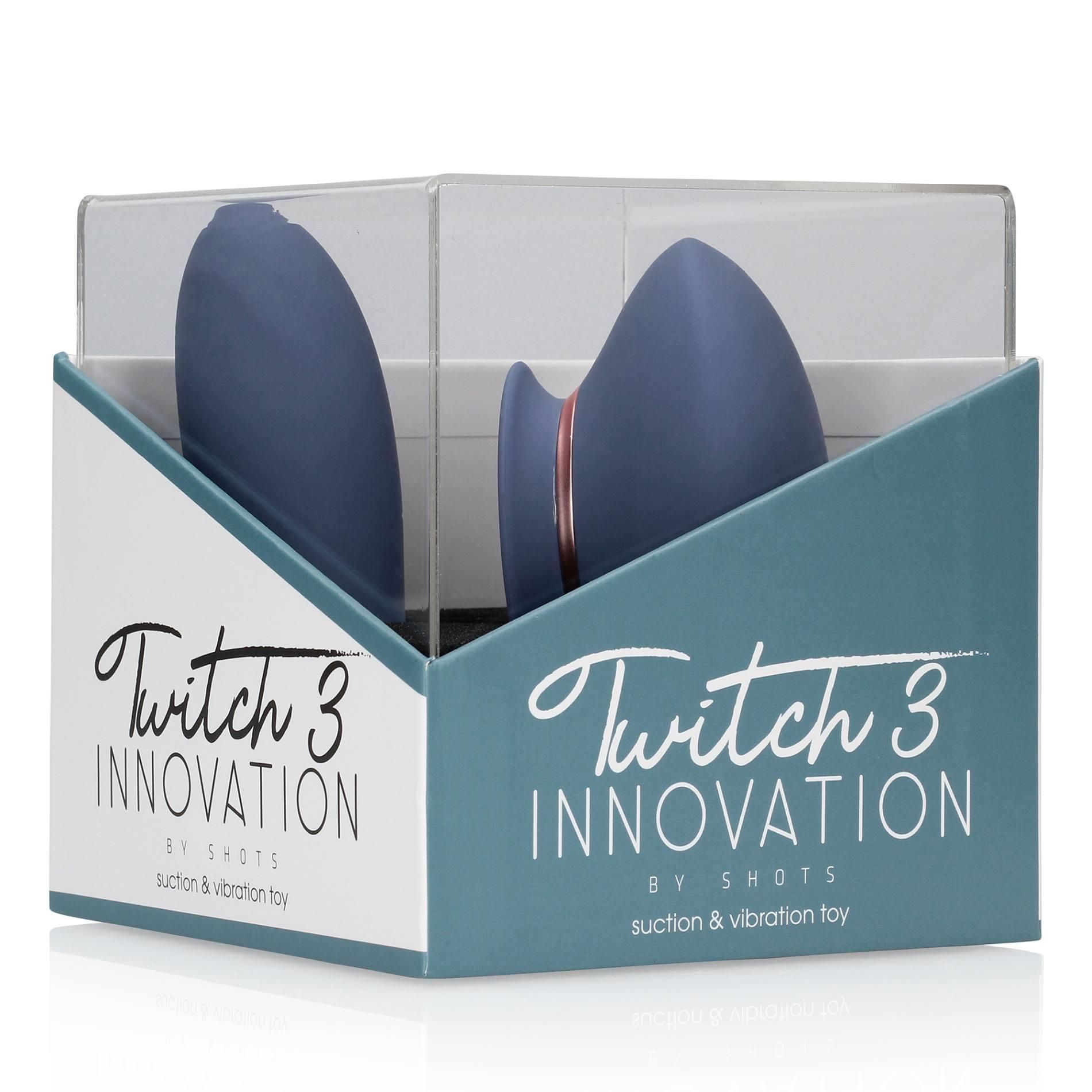 Вибратор Twitch 3 Innovation, 13.3 см (голубой)