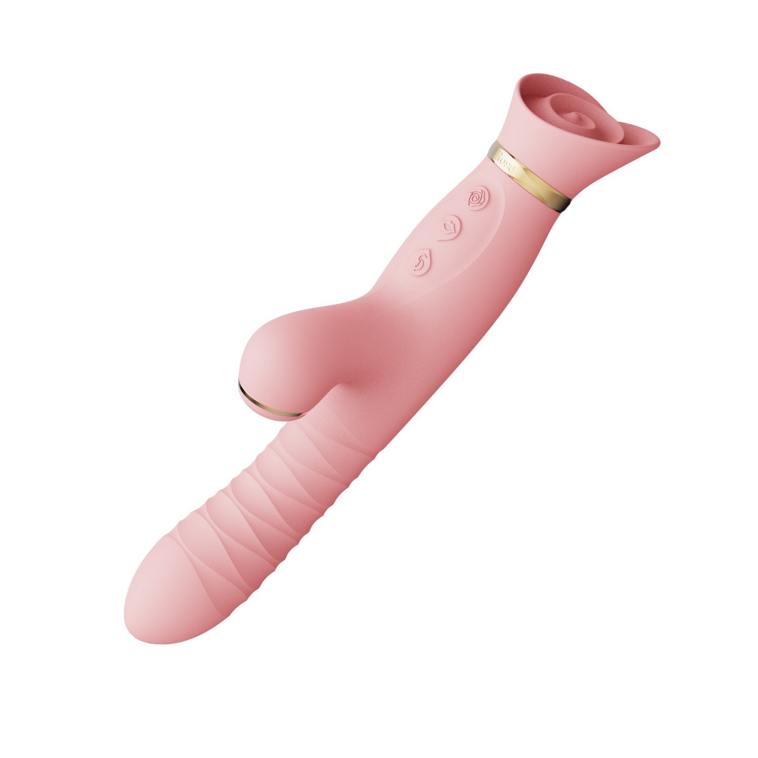 Вибратор-кролик Zalo Rose Rabbit Thruster, 25 см (светло-розовый)