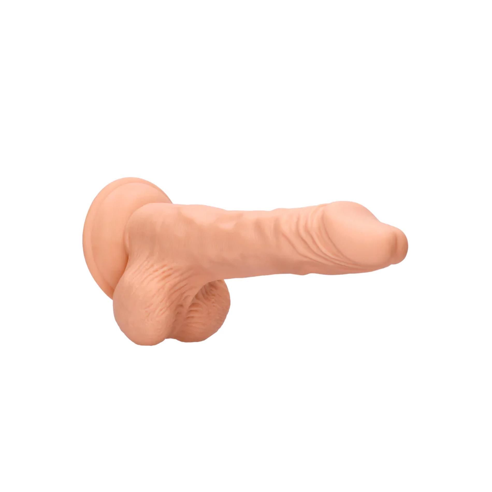 Фаллоимитатор RealRock Dong with Testicles, 21.5 см (телесный)