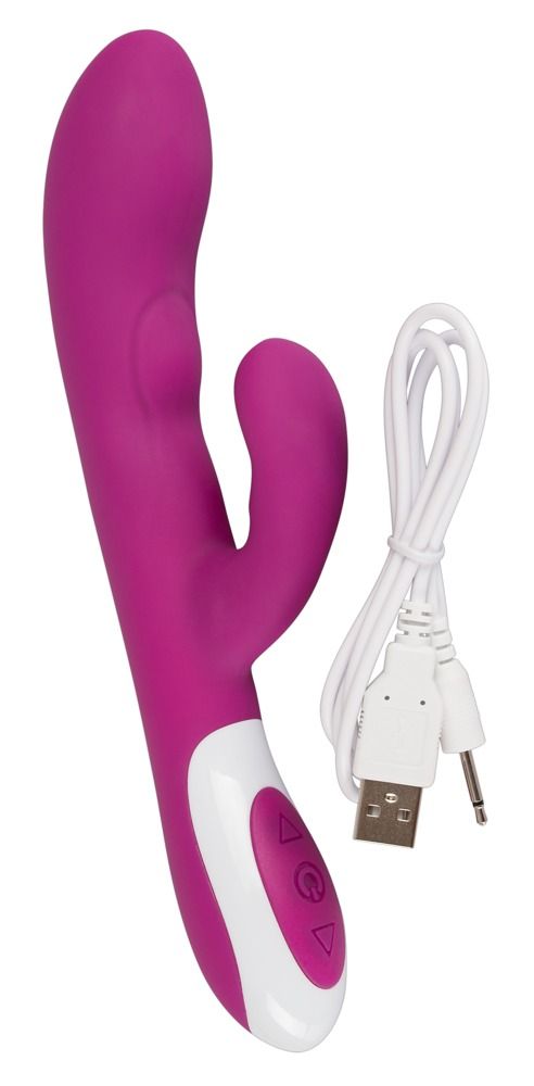 Вибратор-кролик Javida Heating Vibe, 22 см (розовый)