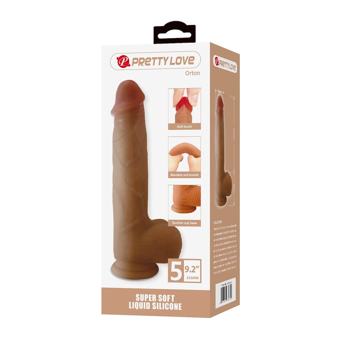 Фаллоимитатор Pretty Love Orton 9.2", 23.5 см (телесный)