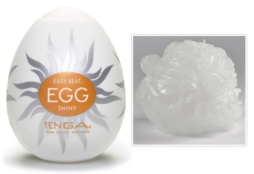 Мастурбатор яйцо Tenga Egg Stronger Shiny (белый)