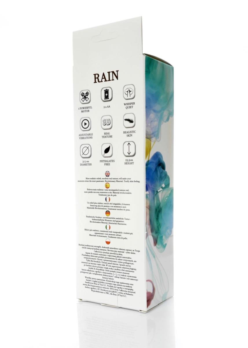 Вибратор B - Series Weather Rain, 23.5 см (телесный)
