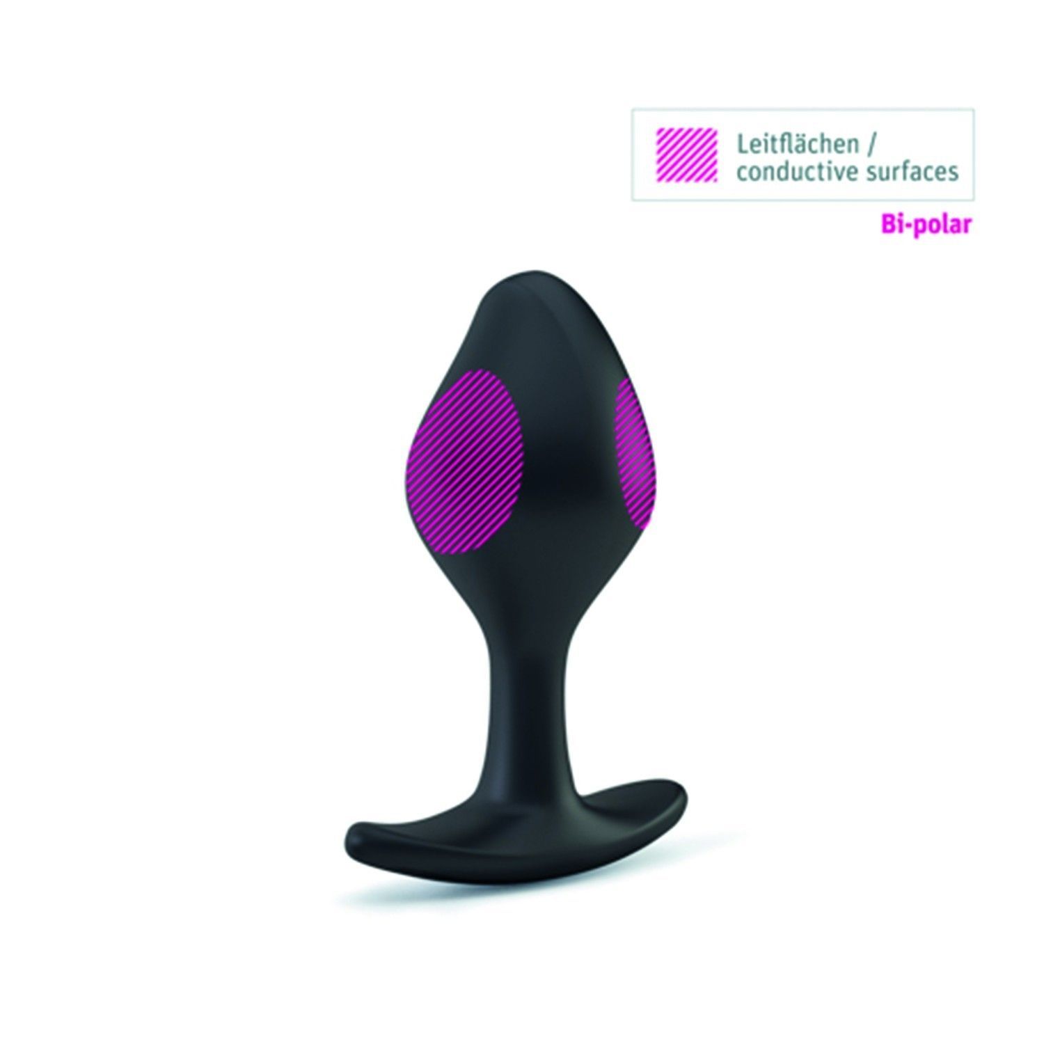 Korek analny Mystim Rocking Force, 10,5 cm (czarny)