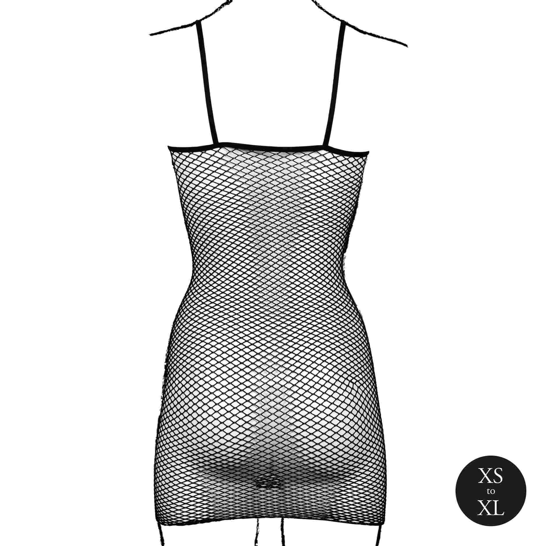 Міні-сукня Le Désir With Fishnet Structure, One Size (чорний)