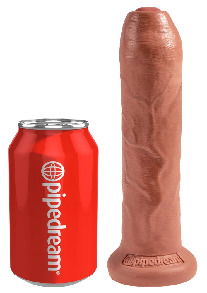 Dildo King Cock Uncut 7 Tan, 16,5 cm (w kolorze cielistym)