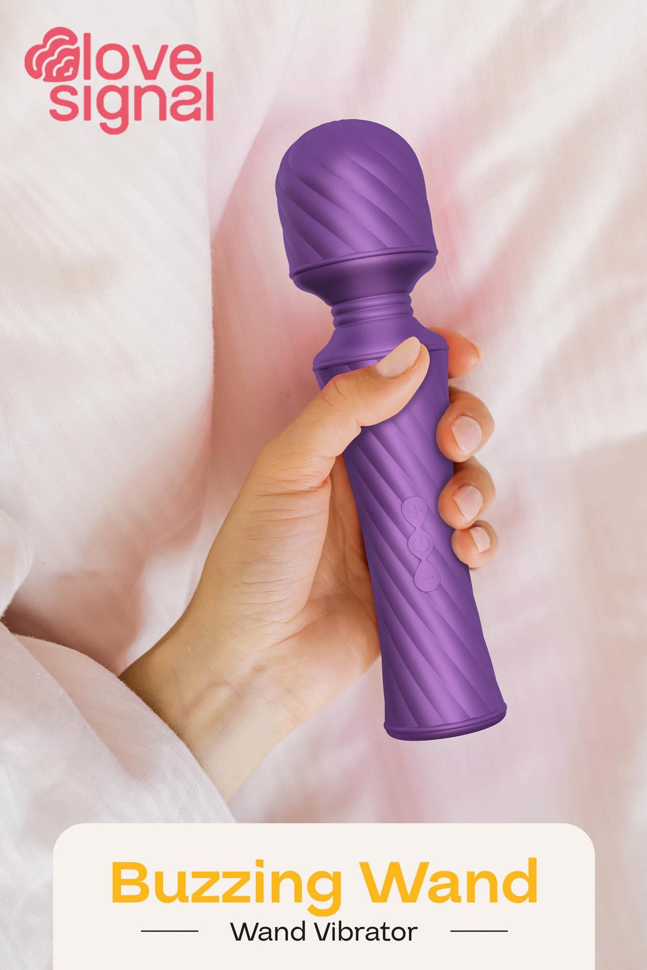 Wibromasażer Dream Toys Buzzing Wand, 20 cm (fioletowy)