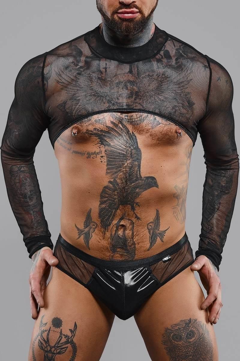 Топ с длинными рукавами Regnes Fetish Planet, M (черный)