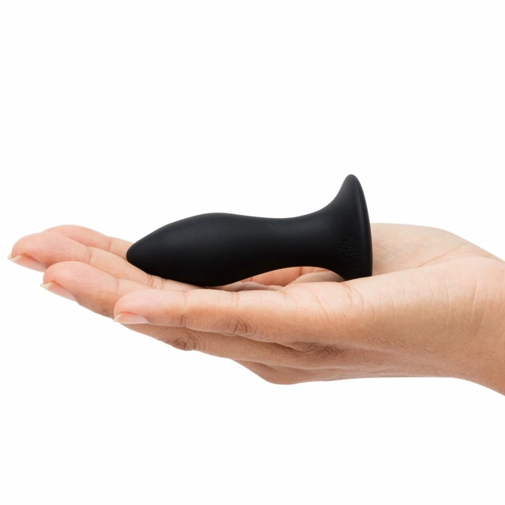 Korek analny z wibracją Fifty Shades of Grey, 8,5 cm (czarny)