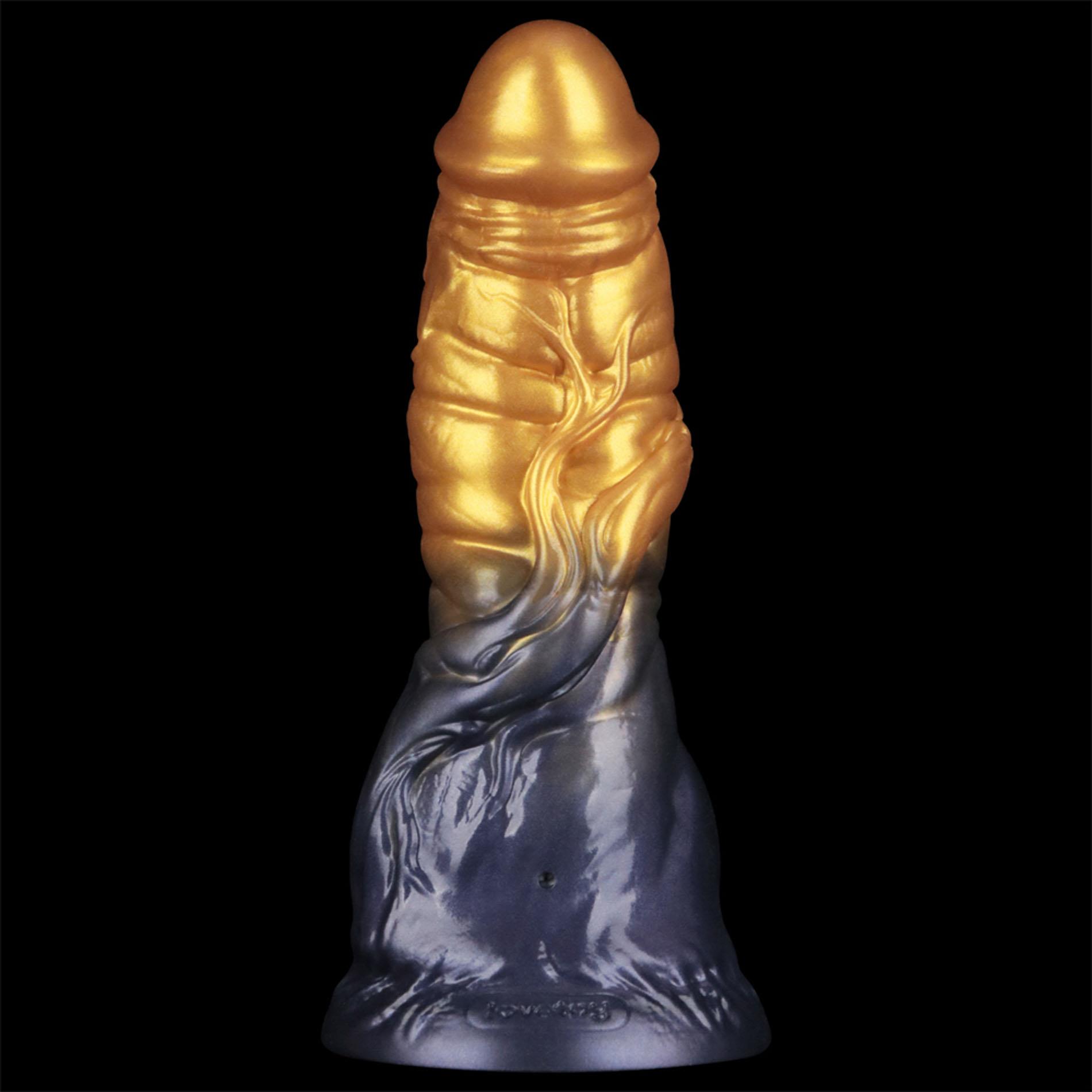 Фаллоимитатор Lovetoy Dual Density 7.5’’, 19 см (золотой)