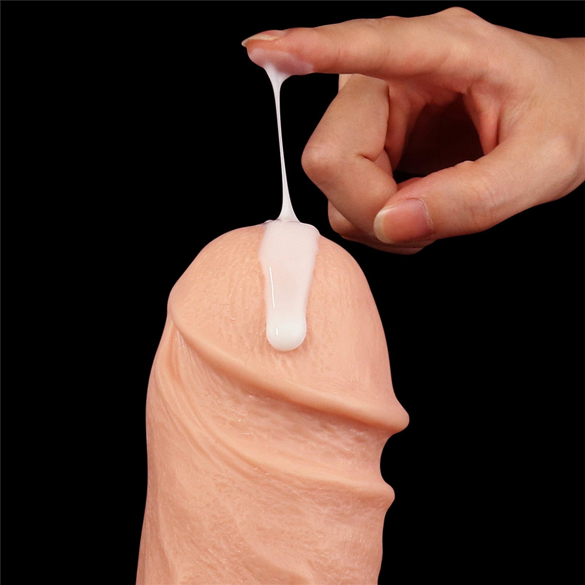 Фаллоимитатор для двойного проникновения LoveToy King-sized, 33 см (телесный)