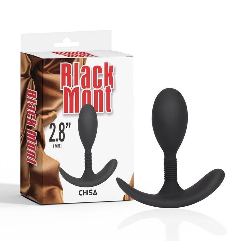 Анальна пробка Black Mont Chisa, 8,6 см (чорний)